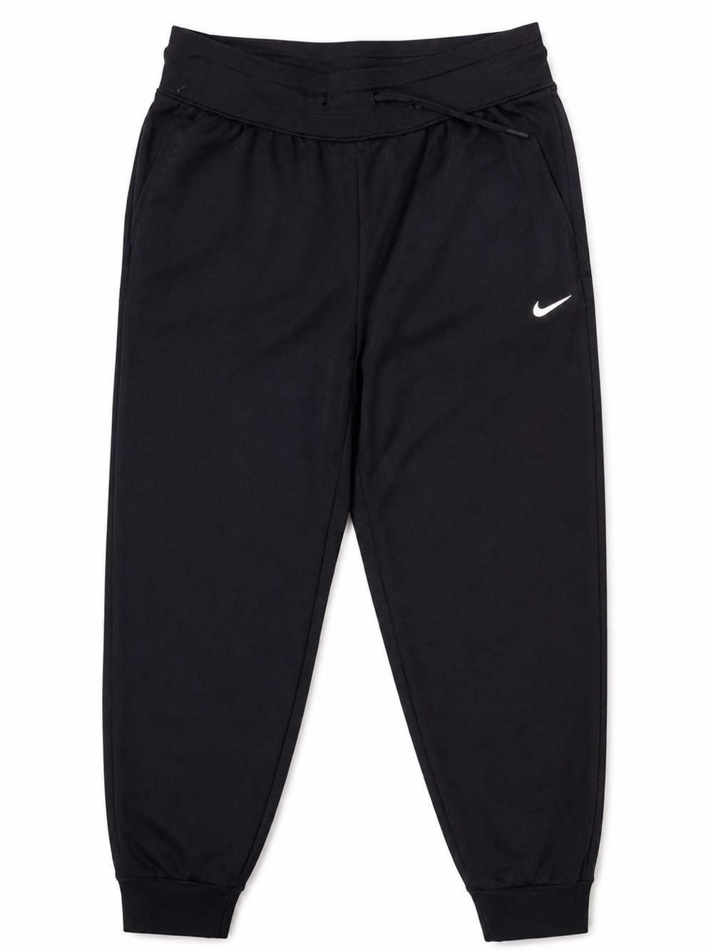 Nike Black Track Joggers with White Swoosh